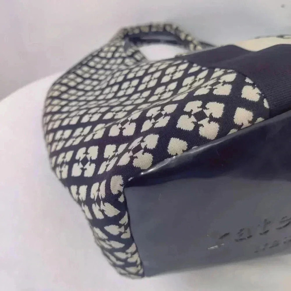 Kate Spade monogram canvas logo square style tote bag - Picture 10 of 15